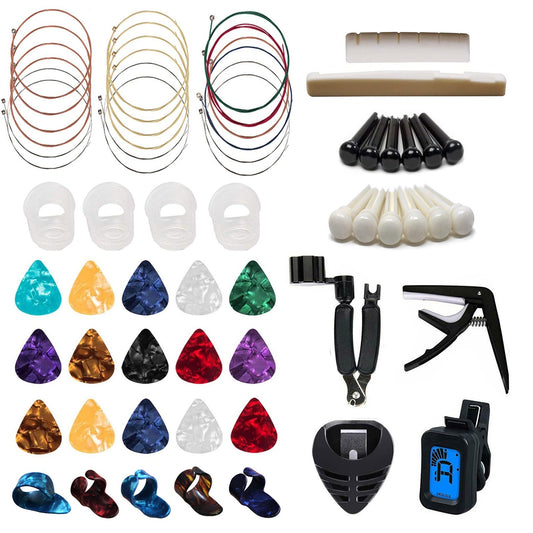 Guitar Care and Repair Kit: Maintenance Tool Set with String Changing Tools and Accessories