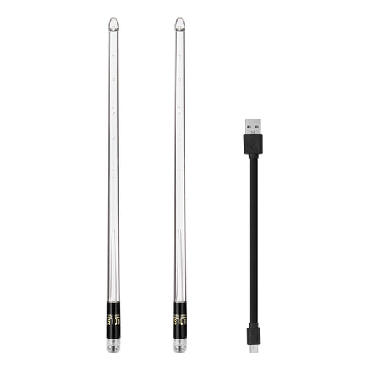 15-Color LED Glow Drumsticks - Light Up Jazz Drumstick Accessories