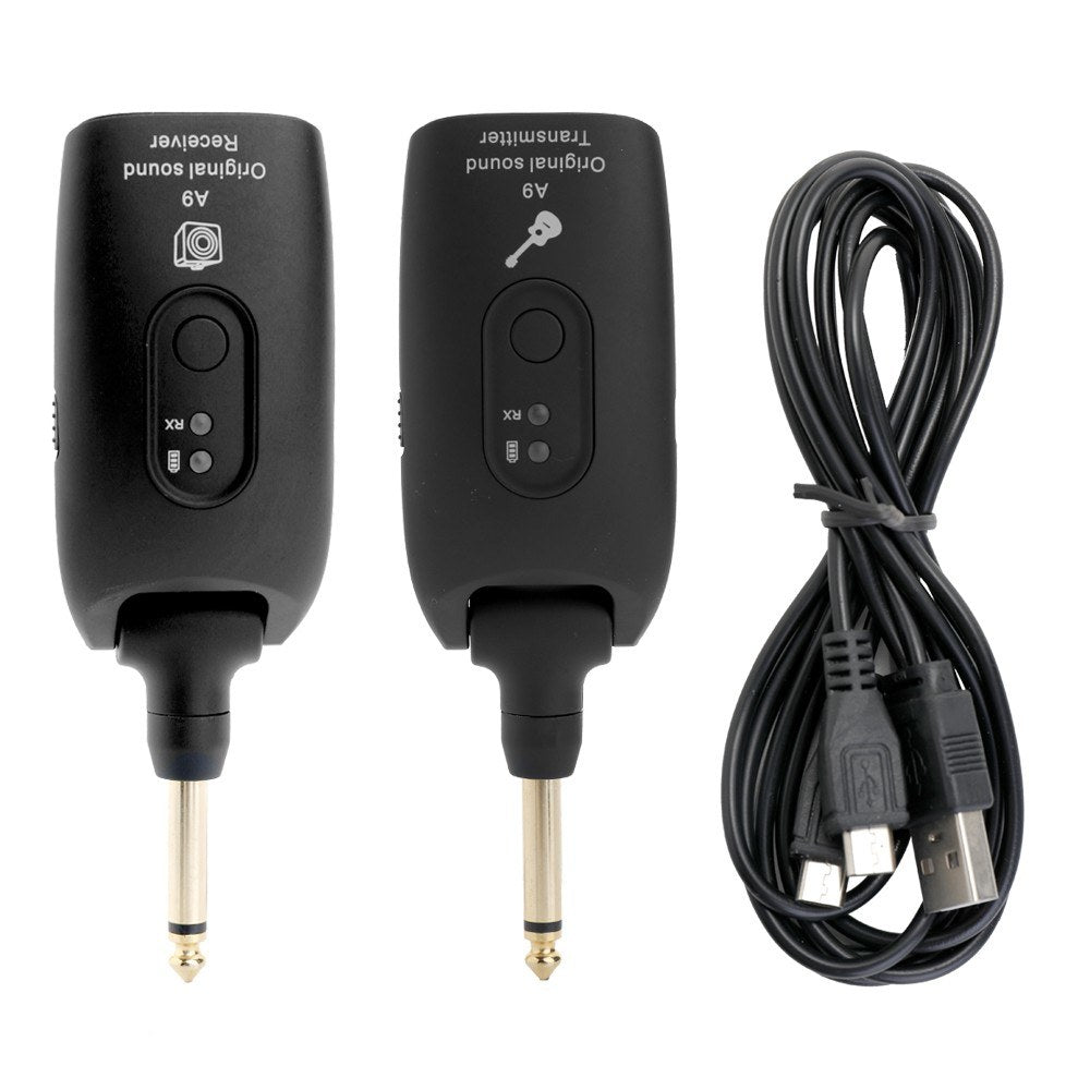 Wireless Guitar Transmitter & Receiver Set for Electric Guitars - 2.4G System