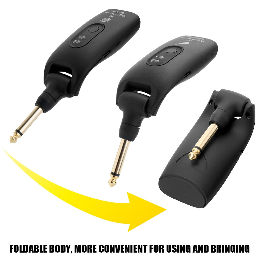 Wireless Guitar Transmitter & Receiver Set for Electric Guitars - 2.4G System