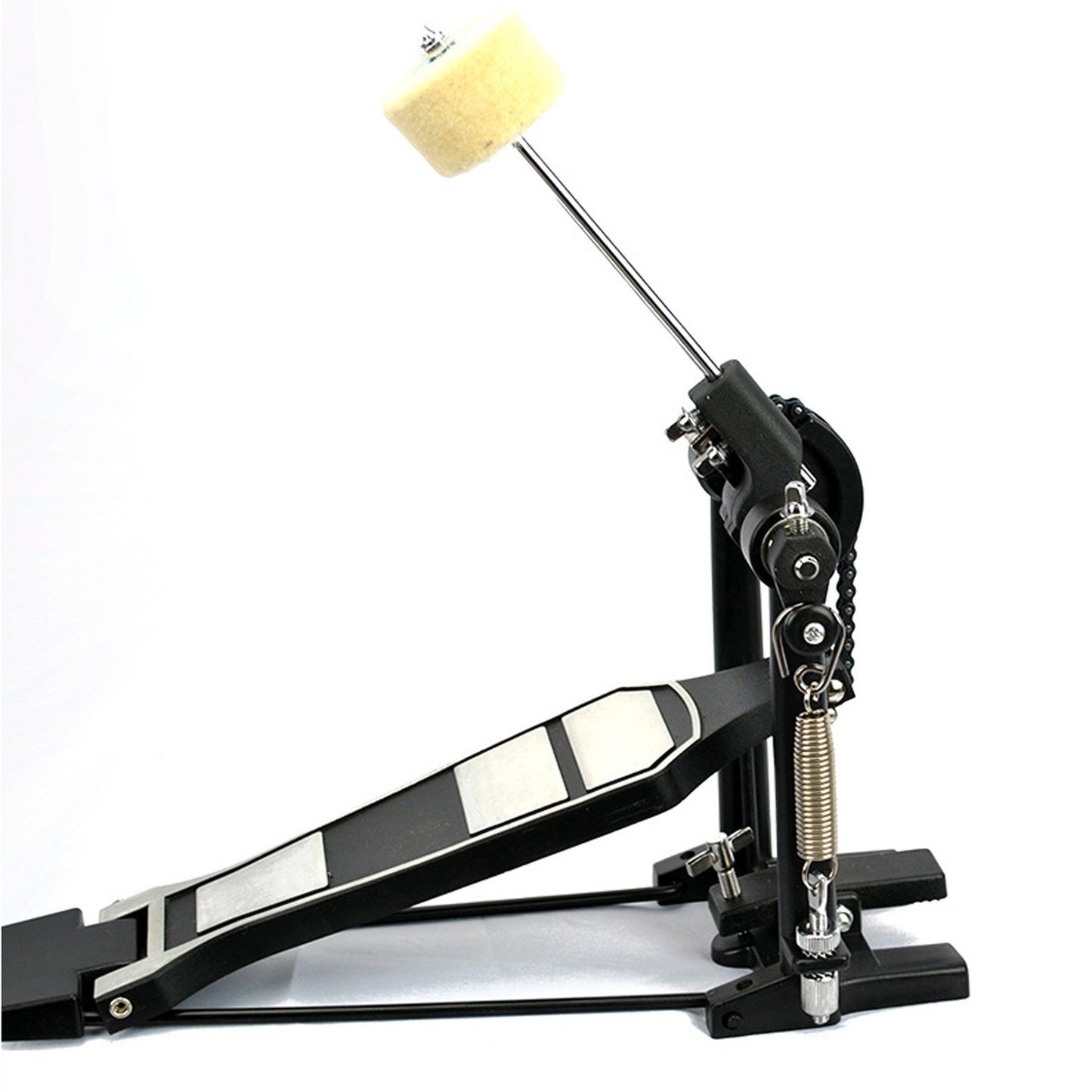 Aluminum Alloy Single Drum Pedal with Wool Beater