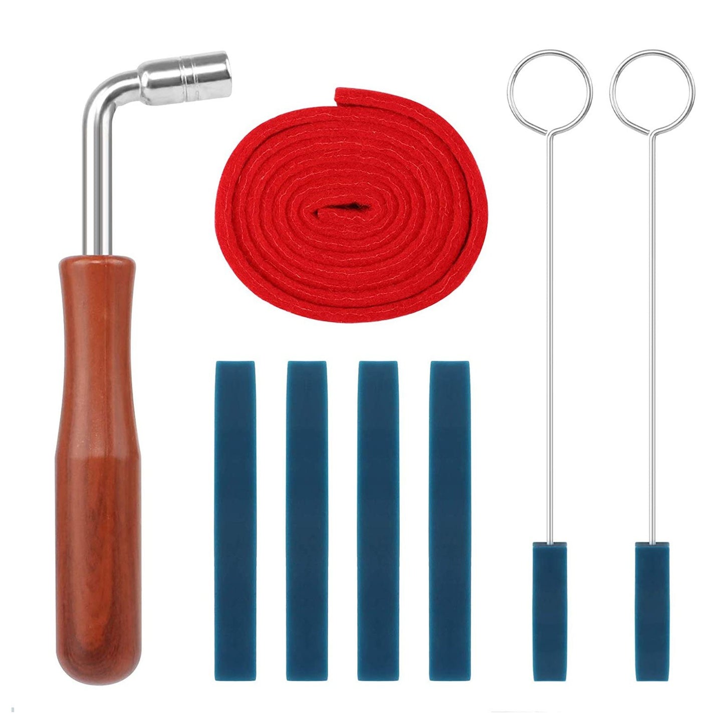 Piano Tuning Kit: Wrench Hammer, Temperament Strip, Mute Tools for DIY Repairs