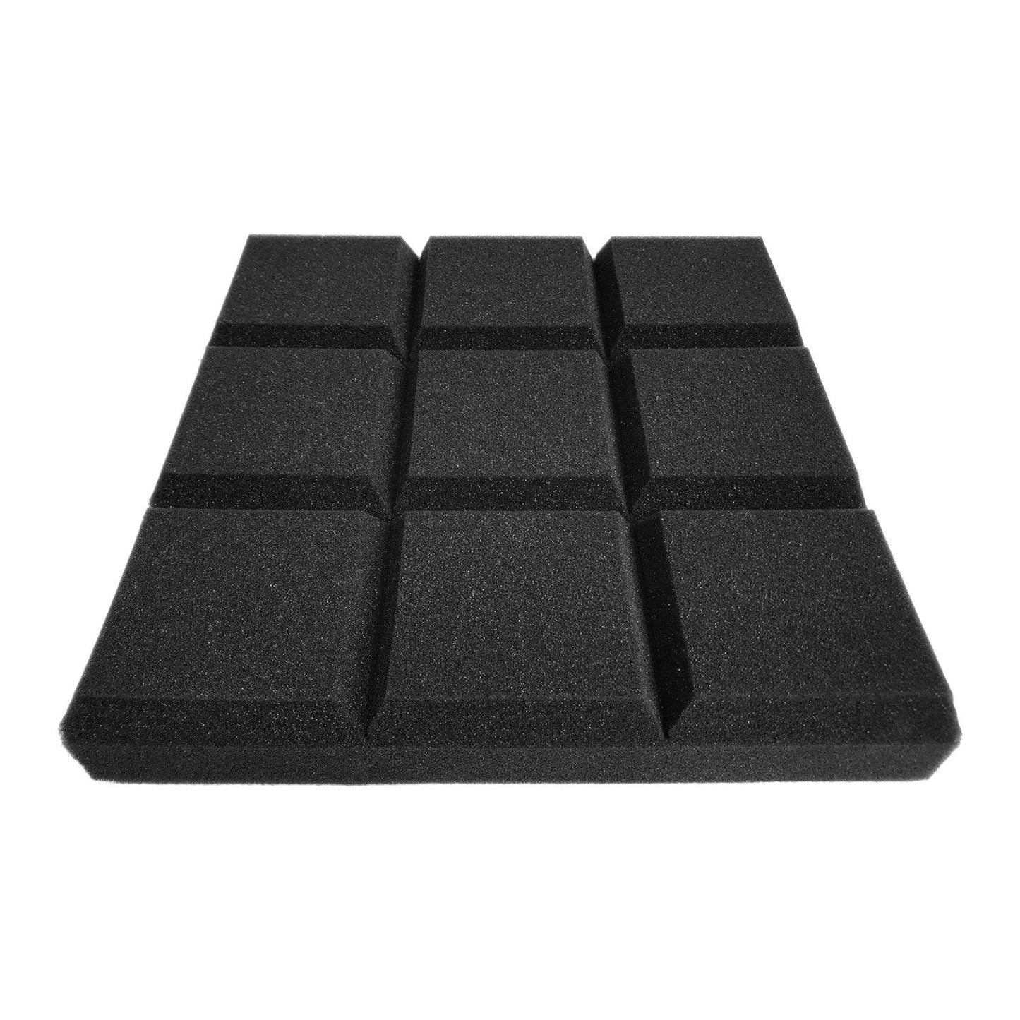 6-Pack 12x12x2 Inch Acoustic Foam Panels - Soundproofing Studio Insulation