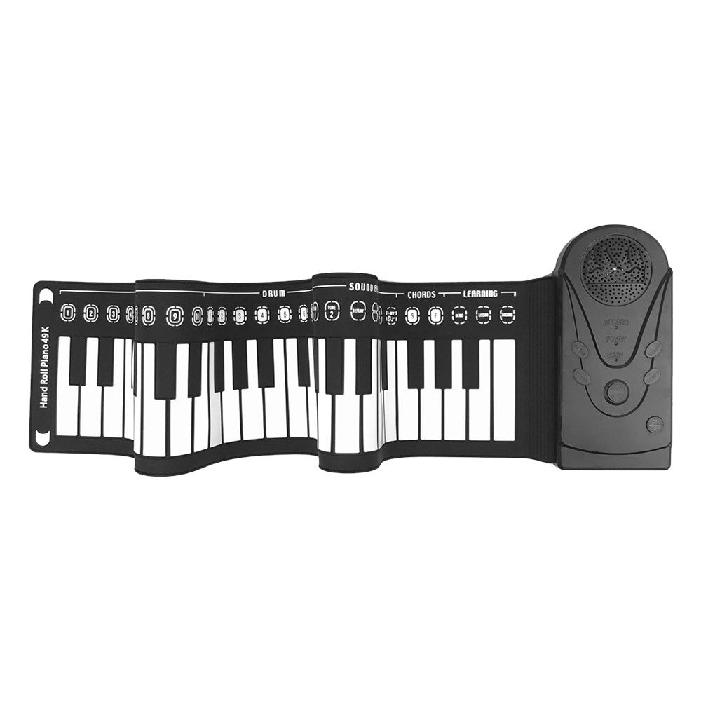 Portable Foldable Roll-Up Piano, 49 Keys