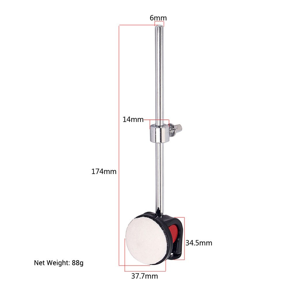 Silicone Head Bass Drum Beater Percussion Hammer Stick
