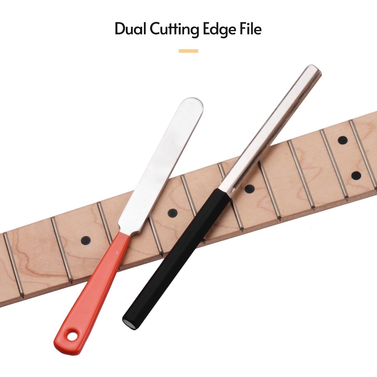 Stainless Steel Fret Crowning File Set for Guitar, Bass, Ukulele, Mandolin, Banjo Repair