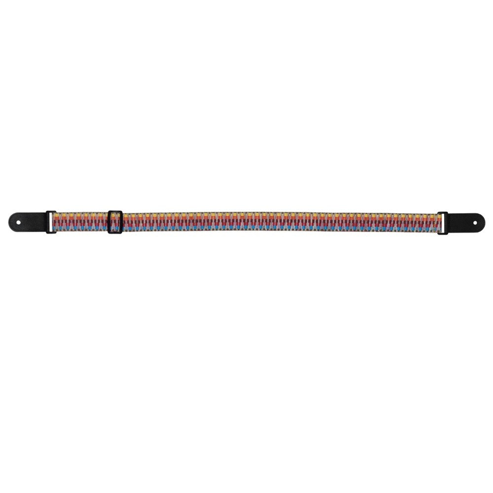 Adjustable Soft Polyester Ukulele Strap with Printed Pattern and Hanging Rope