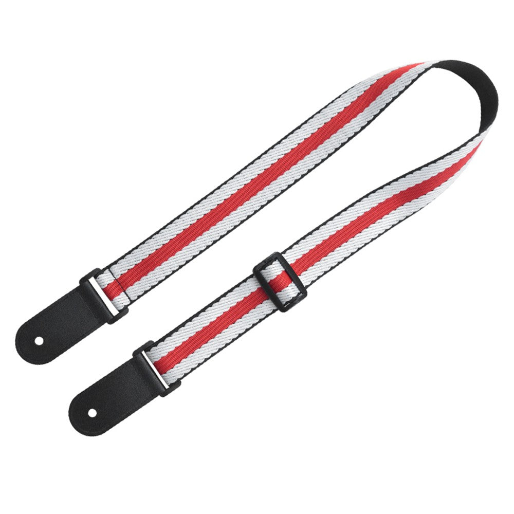 Adjustable Soft Polyester Ukulele Strap with Printed Pattern and Hanging Rope