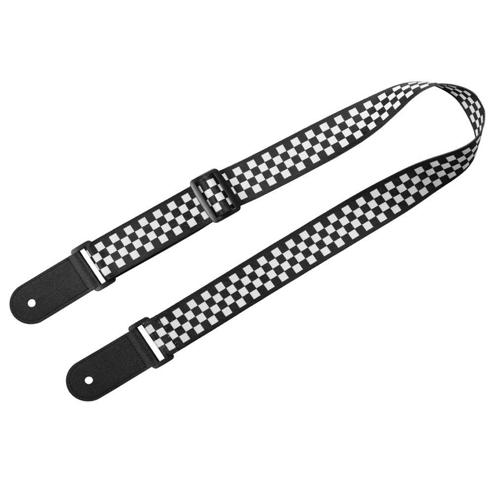 Adjustable Soft Polyester Ukulele Strap with Printed Pattern and Hanging Rope