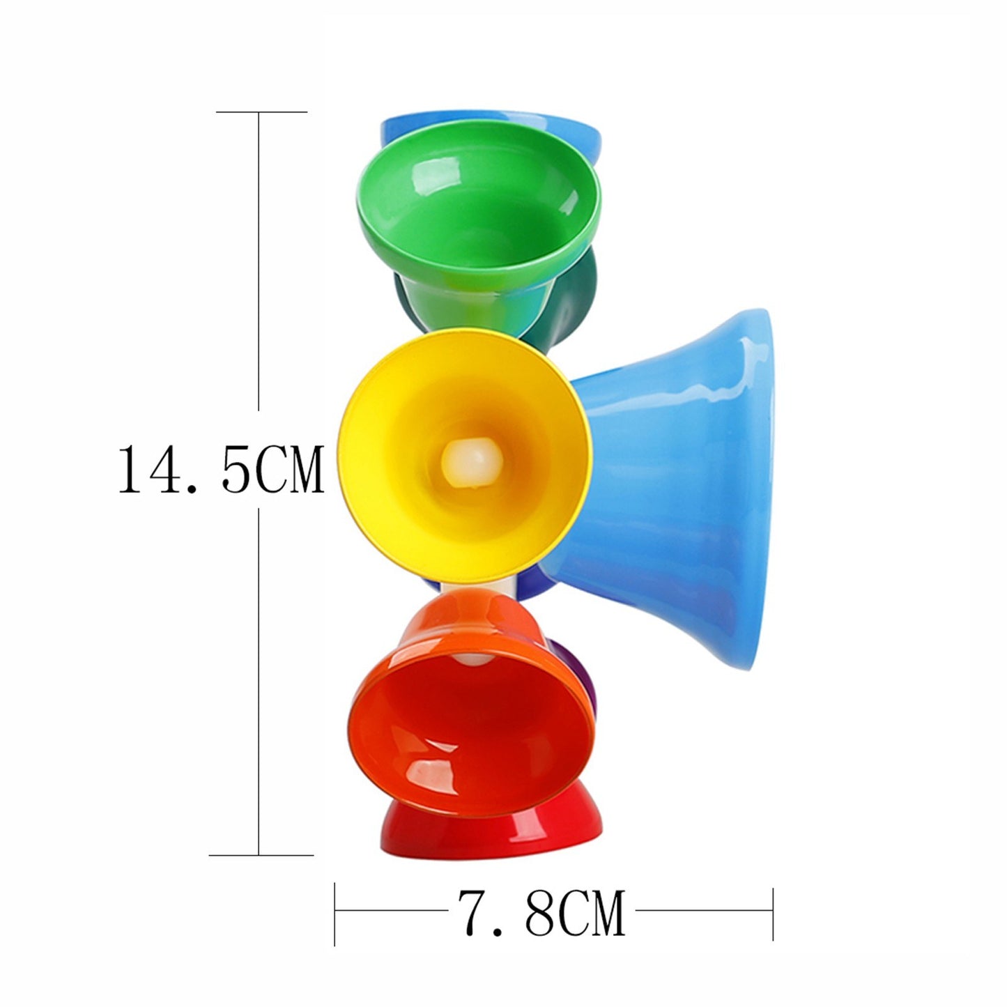 8-Note Hand Bell Percussion Instrument Musical Toy with Stick