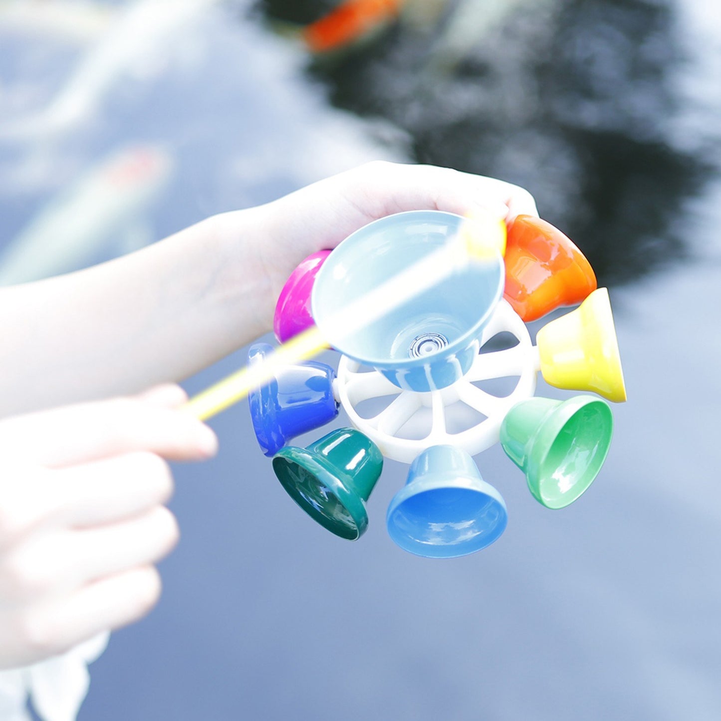 8-Note Hand Bell Percussion Instrument Musical Toy with Stick