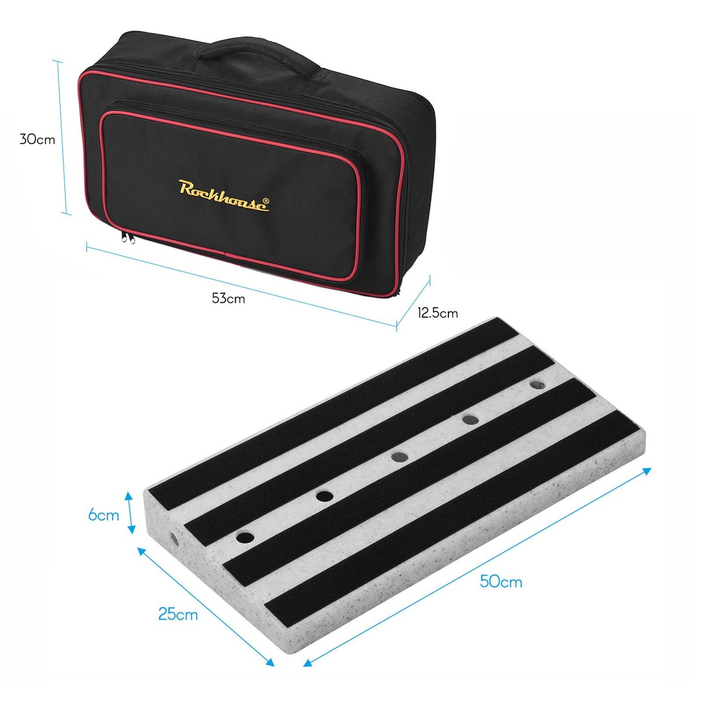 Rockhouse RPB-2 Large Portable Guitar Pedal Board