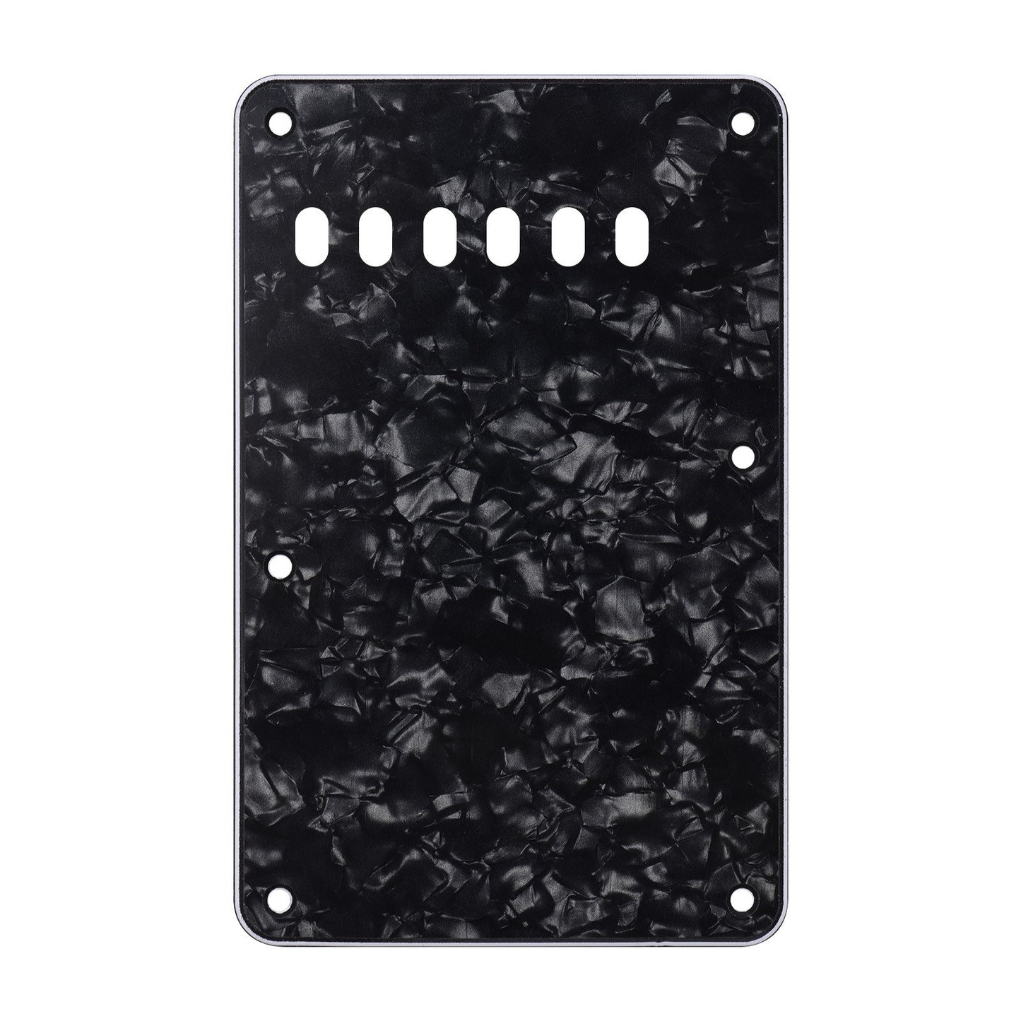 3-Ply Guitar Tremolo Backplate Cover for ST Electric Guitar - 6 Holes Replacement