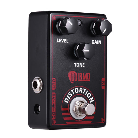 Dolamo D-4 High Gain Distortion Pedal - True British Style with True Bypass for Electric Guitar
