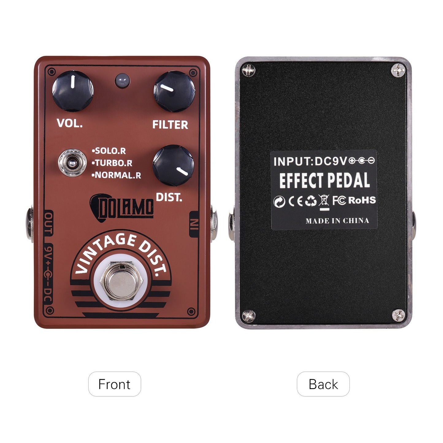 Vintage Distortion Guitar Effect Pedal - Dolamo D-11
