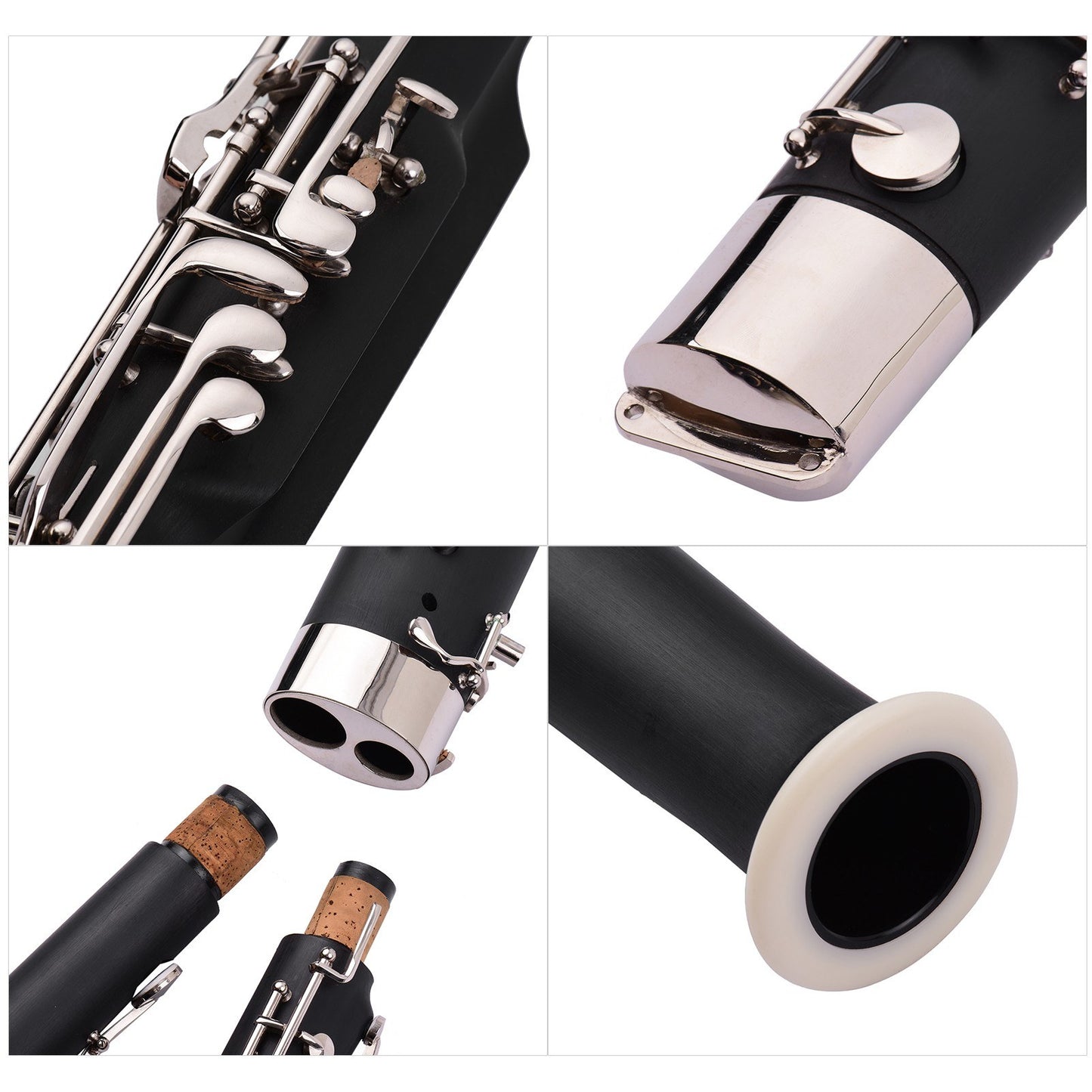 High-Quality C Key Bassoon: Synthetic Wood with Silver & Nickel-Plated Keys