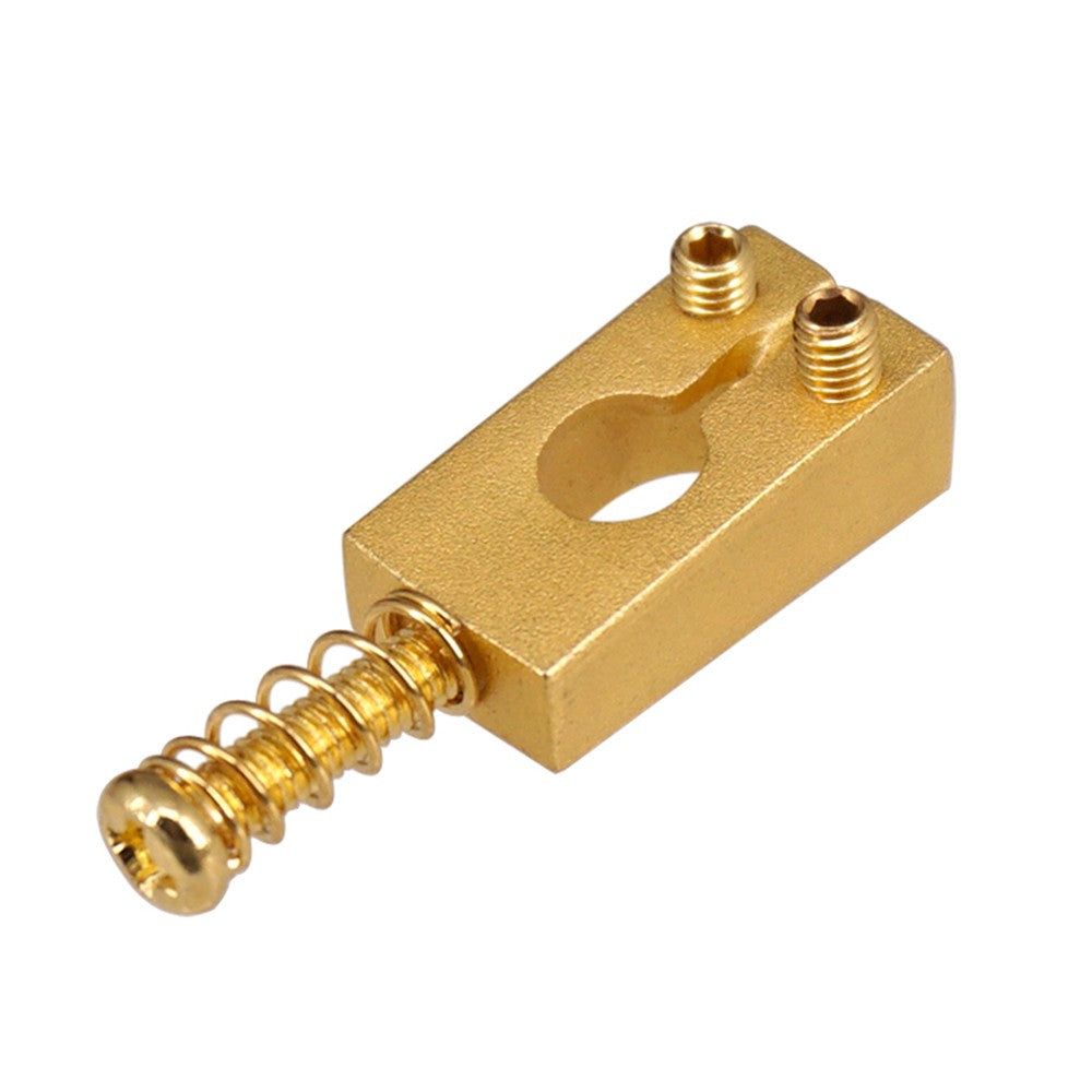Set of 6 Vintage Brass Guitar String Saddles for Electric Guitars