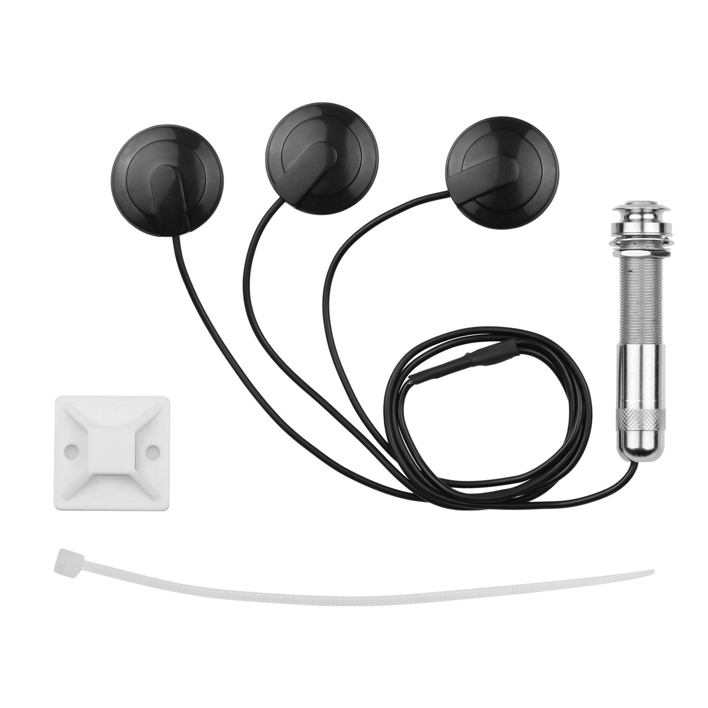 Mini Acoustic Guitar Transducer Pickup with 3.0m Adhesive Cable