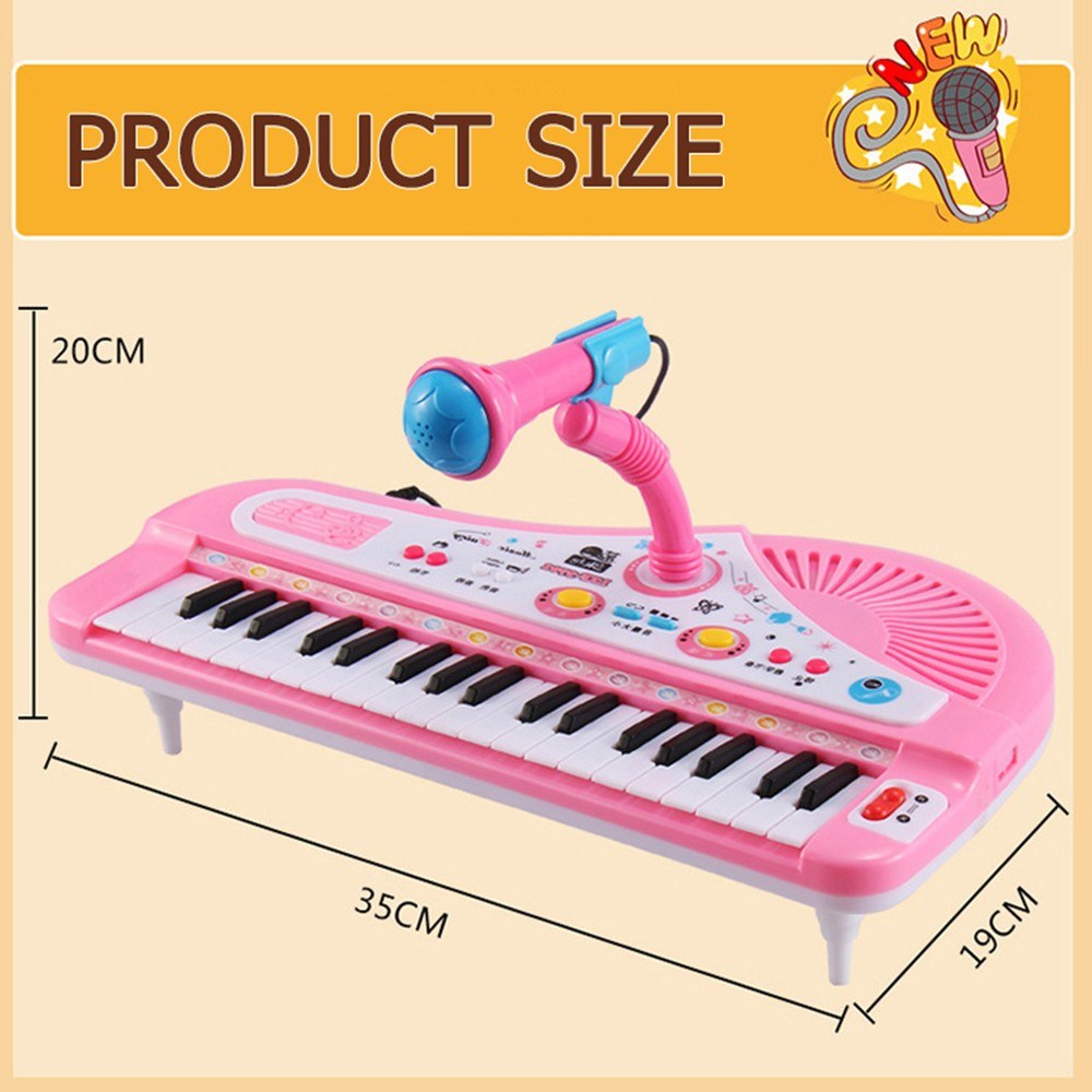 37-Key Electronic Kids Piano Keyboard Toy - Musical Instrument