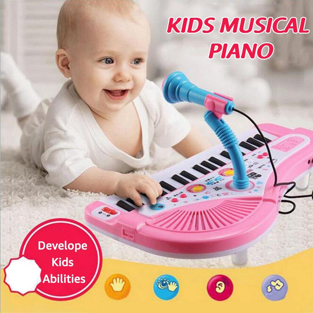 37-Key Electronic Kids Piano Keyboard Toy - Musical Instrument