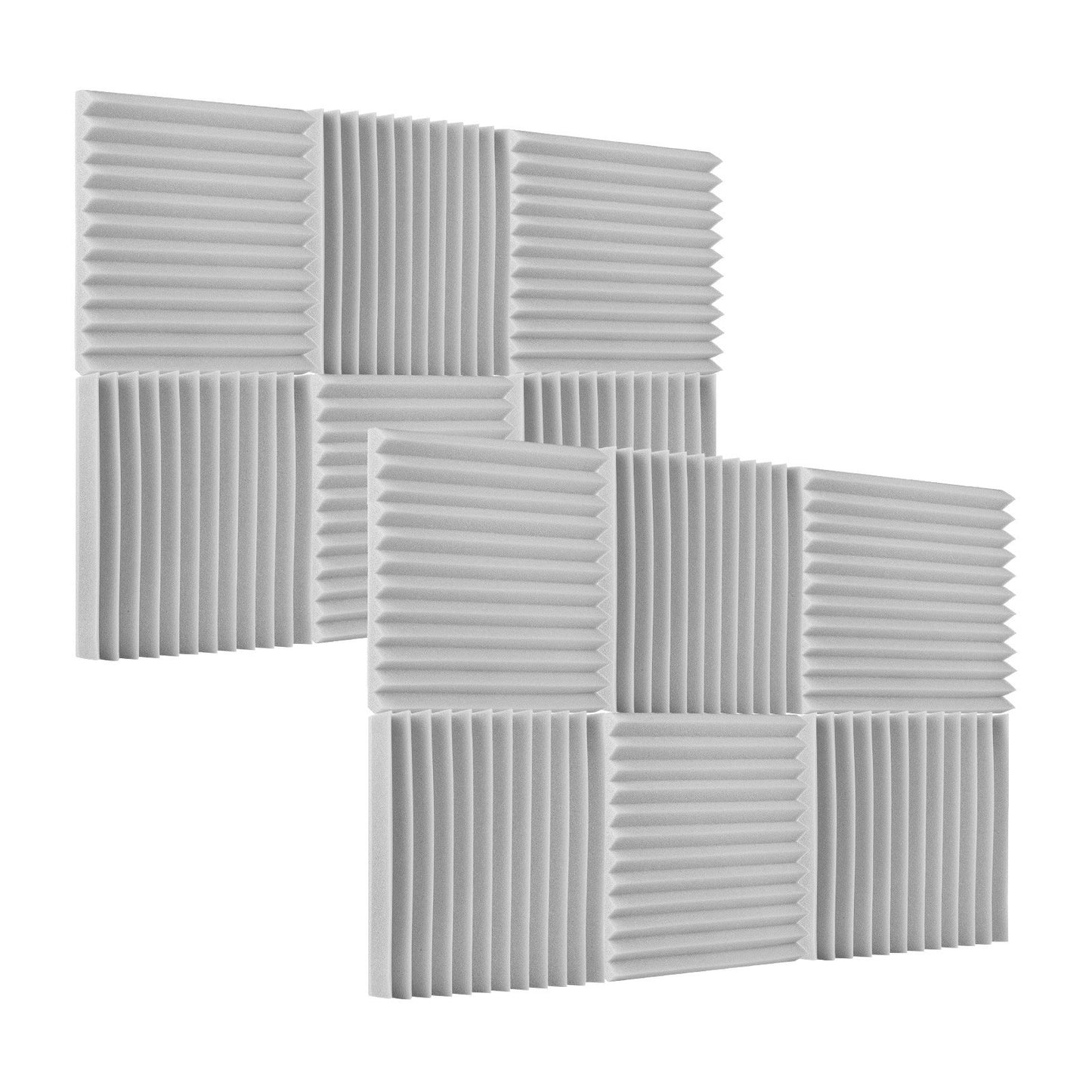 24 Pack Studio Acoustic Foam Panels - Sound Insulation & Absorbing, 30x30x2.5cm / 12x12x1in