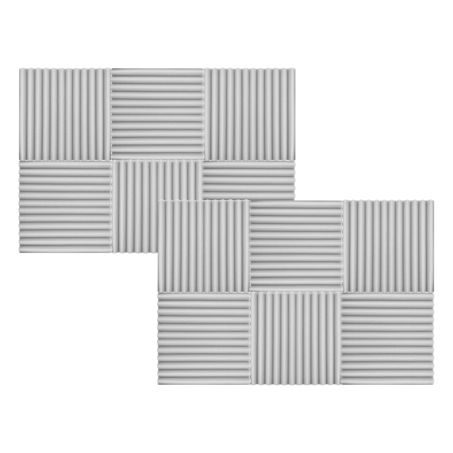 24 Pack Studio Acoustic Foam Panels - Sound Insulation & Absorbing, 30x30x2.5cm / 12x12x1in
