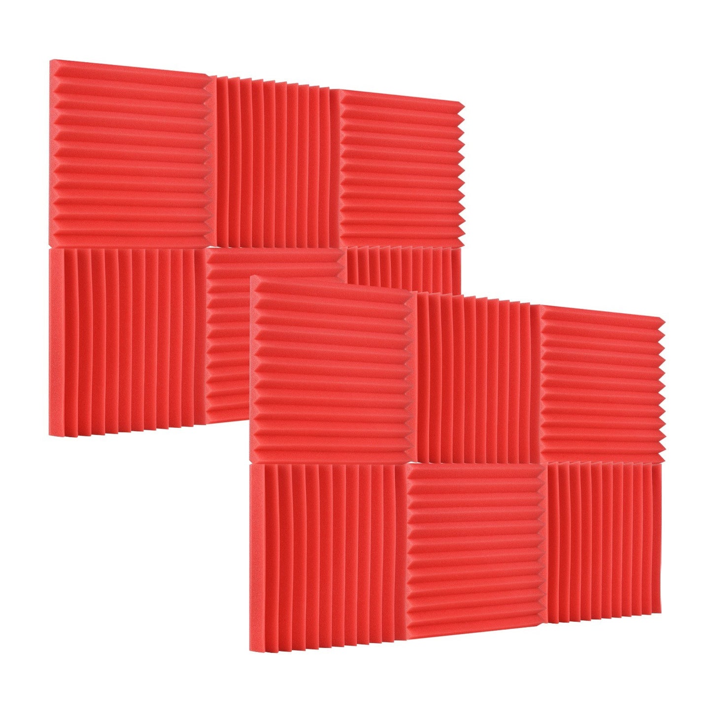 24 Pack Studio Acoustic Foam Panels - Sound Insulation & Absorbing, 30x30x2.5cm / 12x12x1in