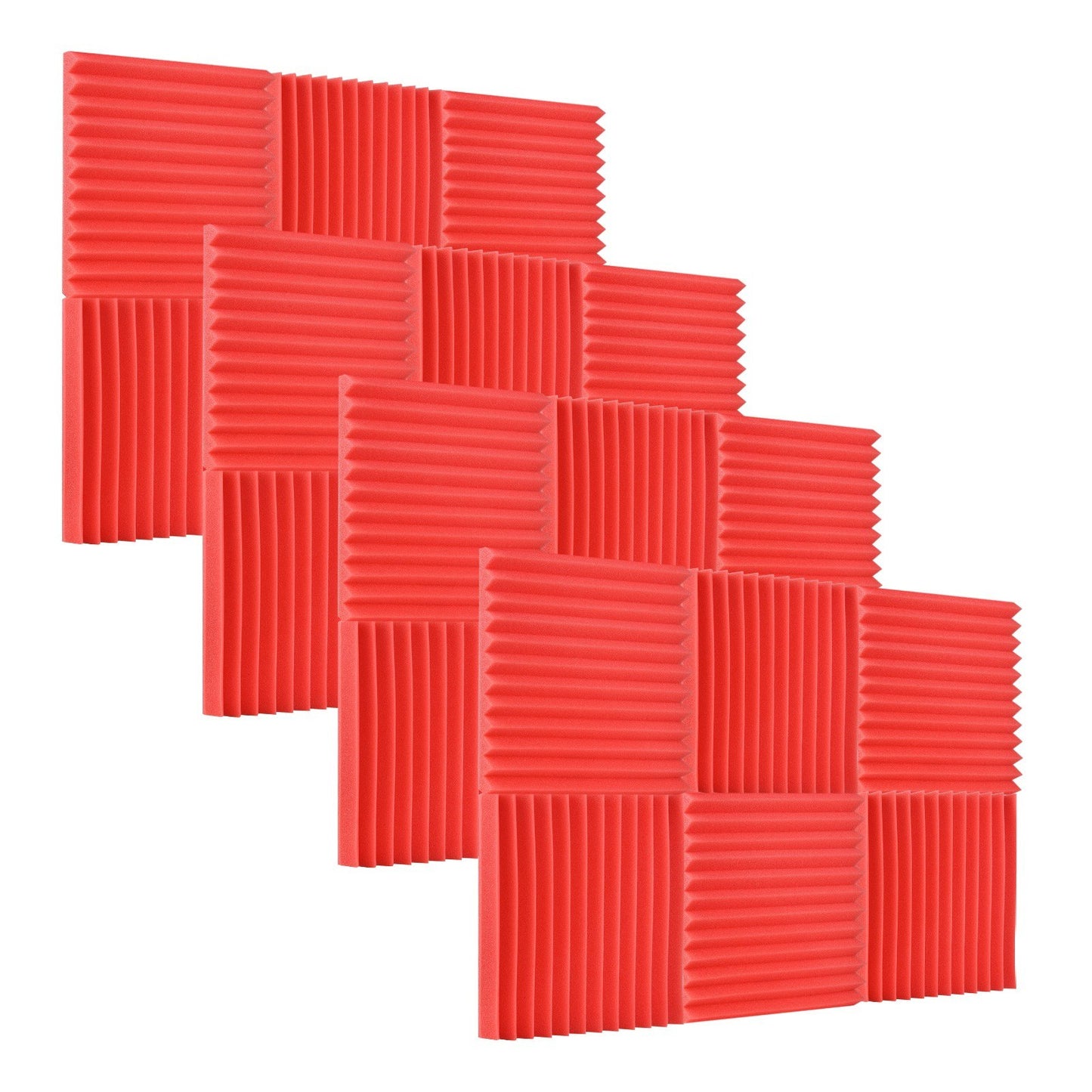 24 Pack Studio Acoustic Foam Panels - Sound Insulation & Absorbing, 30x30x2.5cm / 12x12x1in