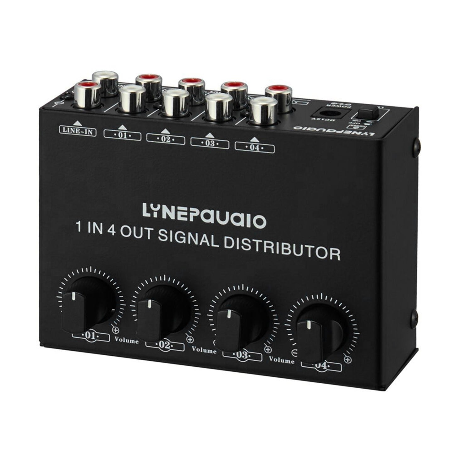 LYNEPAUAIO Stereo Audio Amplifier: 1-in-4-out Signal Distributor