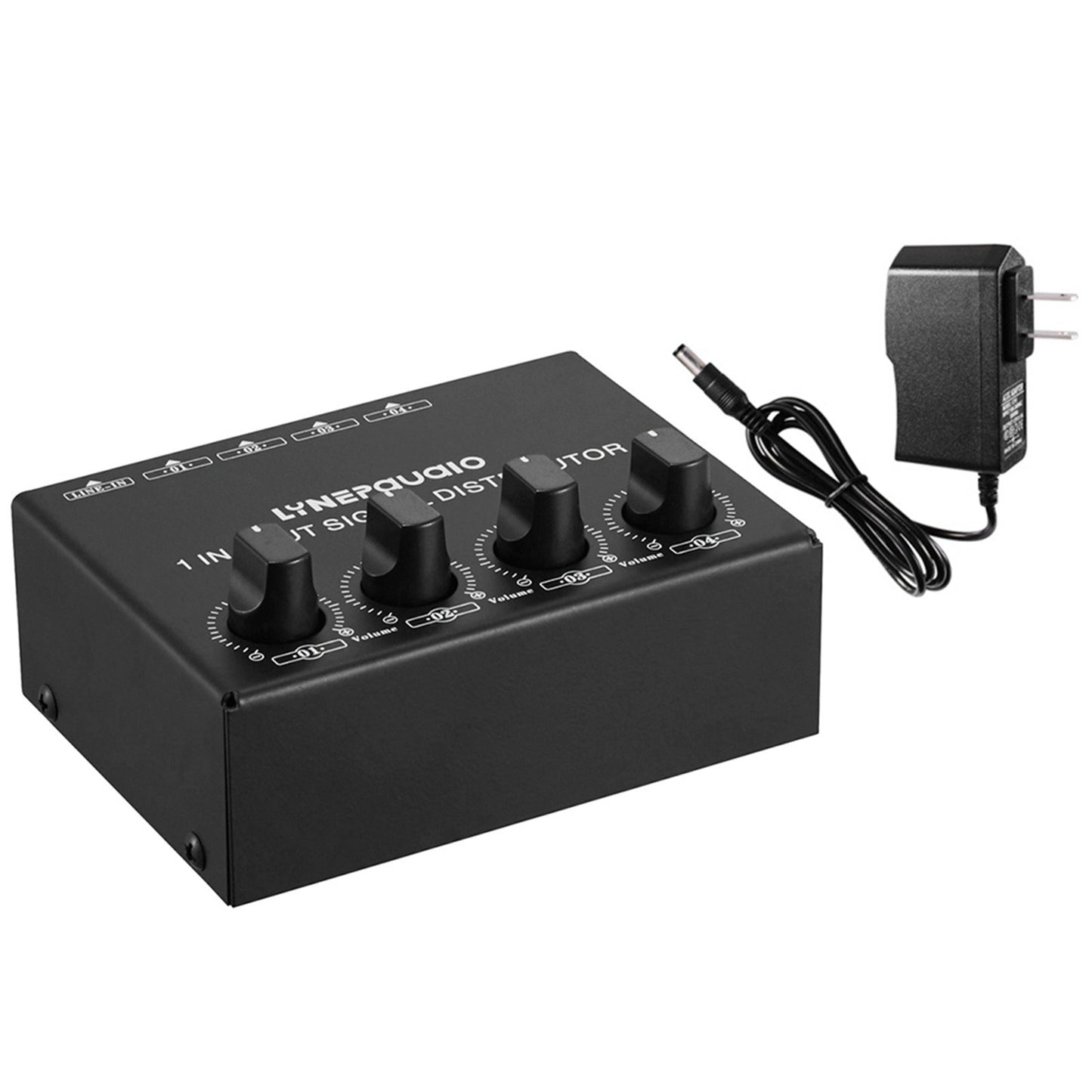 LYNEPAUAIO Stereo Audio Amplifier: 1-in-4-out Signal Distributor