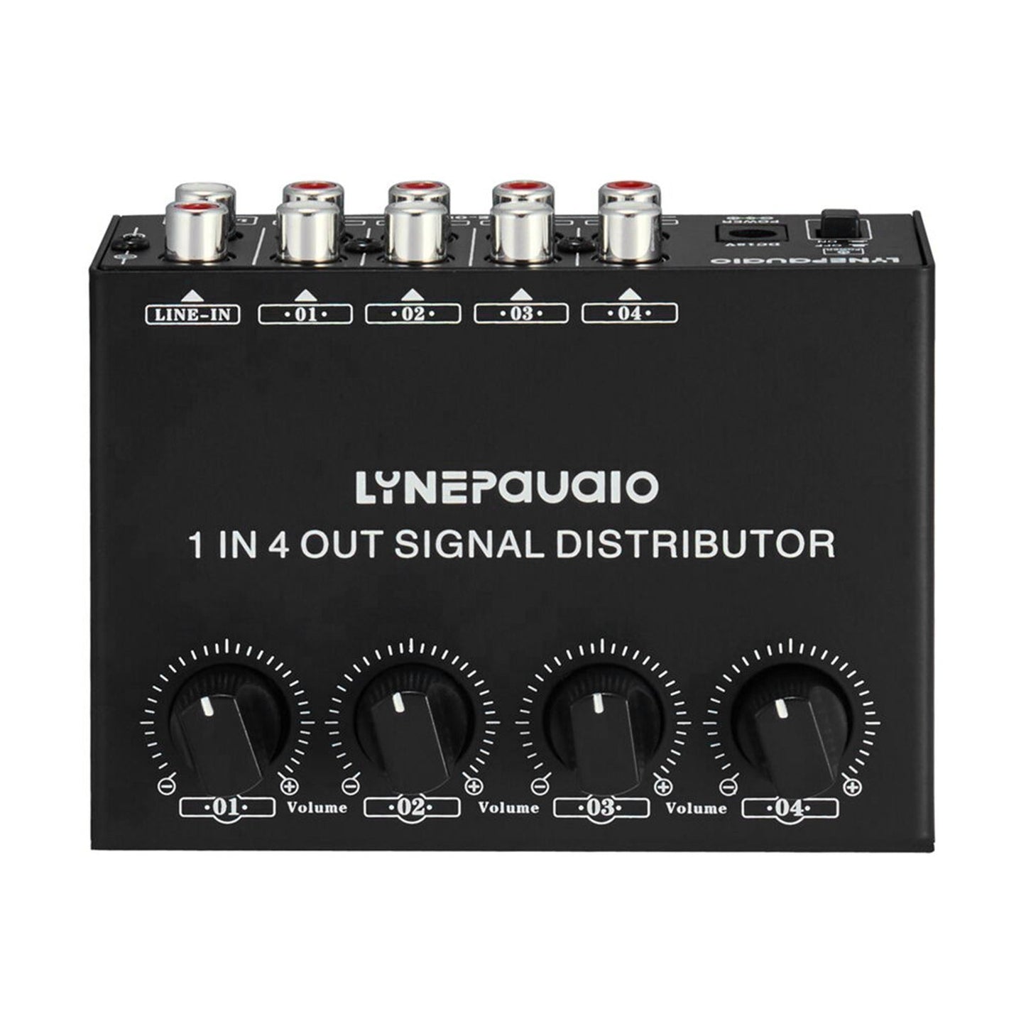 LYNEPAUAIO Stereo Audio Amplifier: 1-in-4-out Signal Distributor