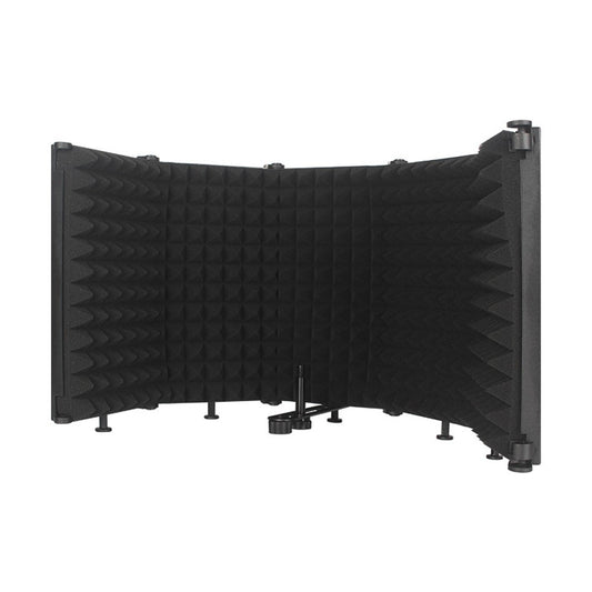 Portable Foldable Microphone Shield: Adjustable Sound Absorbing Vocal Recording Panel