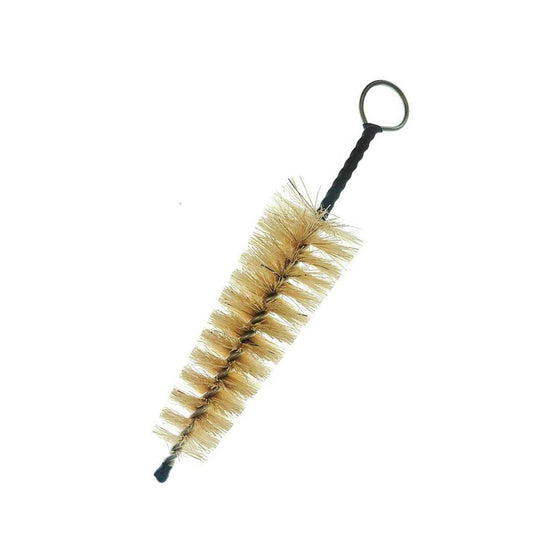 Sax Trumpet Clarinet Mouthpiece Cleaning Brush with Metal Handle for Woodwind Instruments