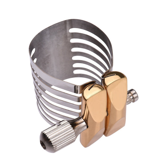 Muslady Durable Saxophone Ligature – Single-Screw Adjustable Design