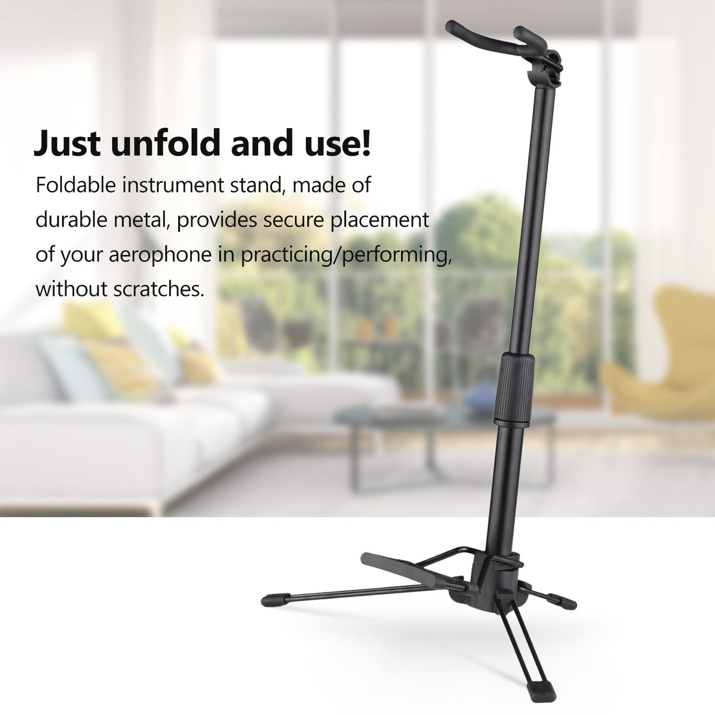 Adjustable Foldable Metal Stand for Digital Wind Instrument & Aerophone