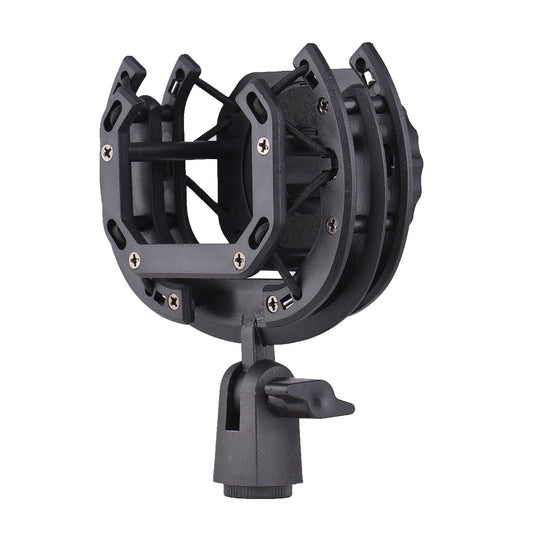 Muslady Foldable 180° Microphone Shock Mount Holder for Condenser Mics