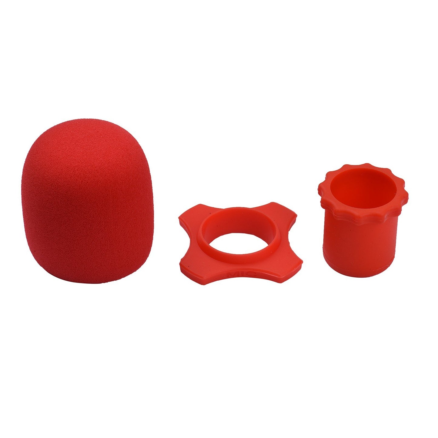 Muslady Wireless Handheld Mic Protection Kit: Foam Windshield, Anti-Roll Silicone Ring, Rod Sleeve Holder