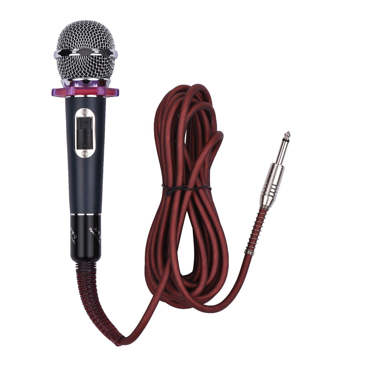 Muslady Cardioid Condenser Microphone – Dynamic Handheld Wired Mic with 15ft Cable & 6.35mm Plug for Singing, Karaoke, Stage & Live Performances