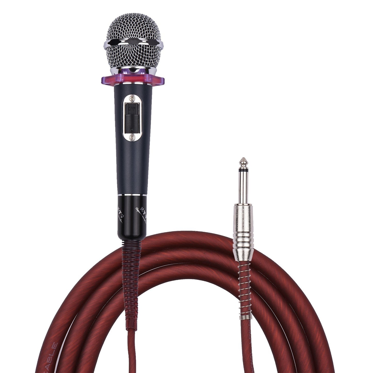 Muslady Cardioid Condenser Microphone – Dynamic Handheld Wired Mic with 15ft Cable & 6.35mm Plug for Singing, Karaoke, Stage & Live Performances