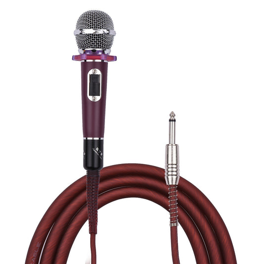 Muslady Cardioid Condenser Microphone – Dynamic Handheld Wired Mic with 15ft Cable & 6.35mm Plug for Singing, Karaoke, Stage & Live Performances