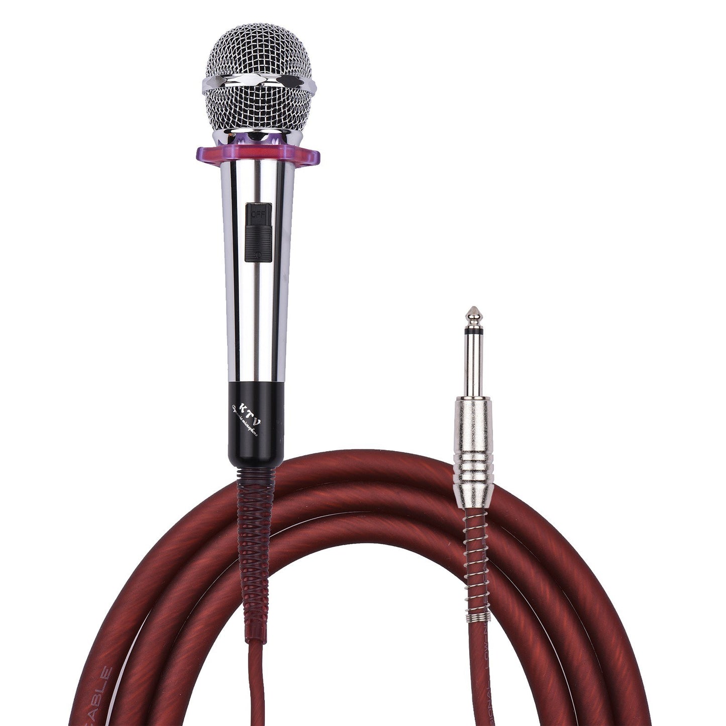 Muslady Cardioid Condenser Microphone – Dynamic Handheld Wired Mic with 15ft Cable & 6.35mm Plug for Singing, Karaoke, Stage & Live Performances