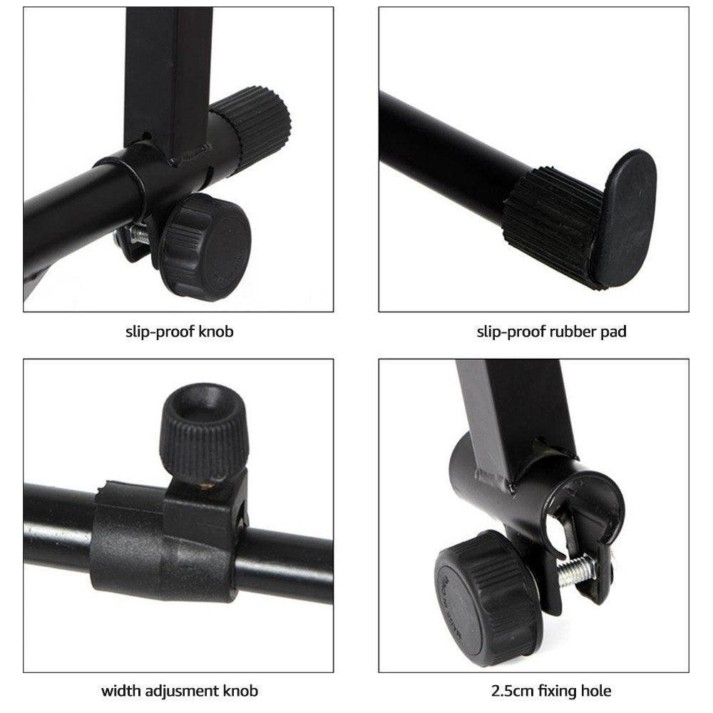 Universal X-Style Adjustable Electronic Keyboard Stand Riser - Musical Instrument Accessory