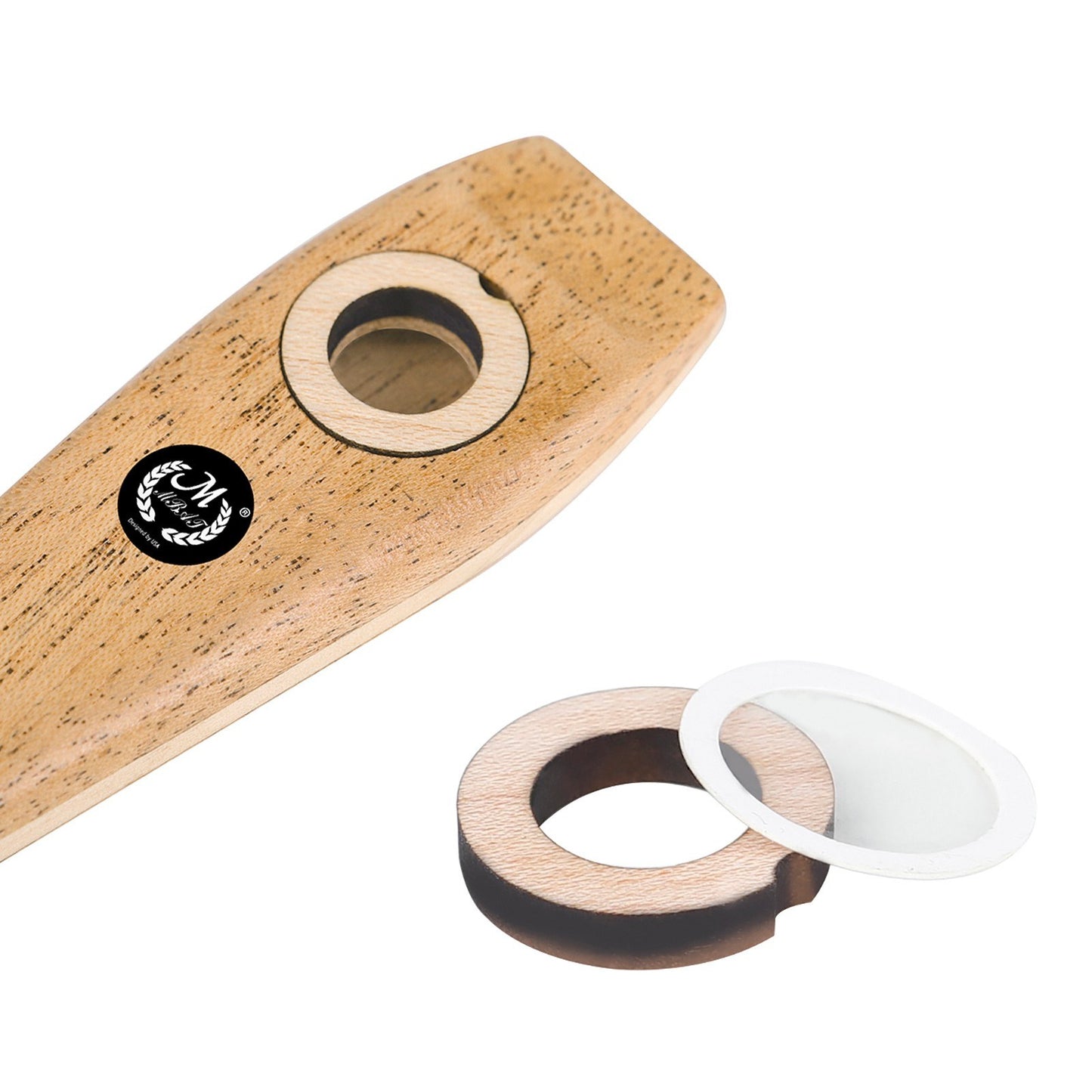 Easy-to-Learn Wooden Kazoo - Fun Musical Instrument Party Favor for All Ages