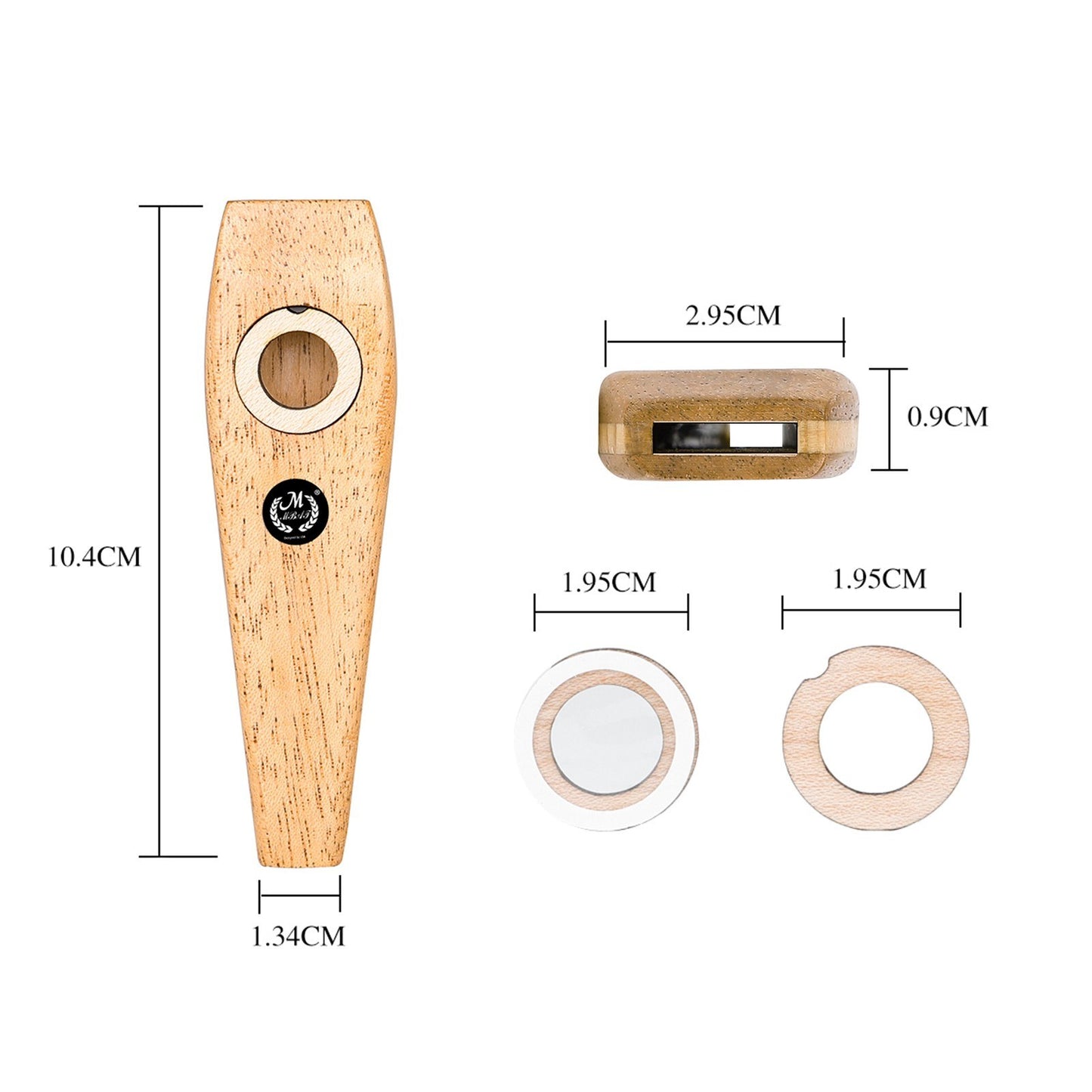 Easy-to-Learn Wooden Kazoo - Fun Musical Instrument Party Favor for All Ages