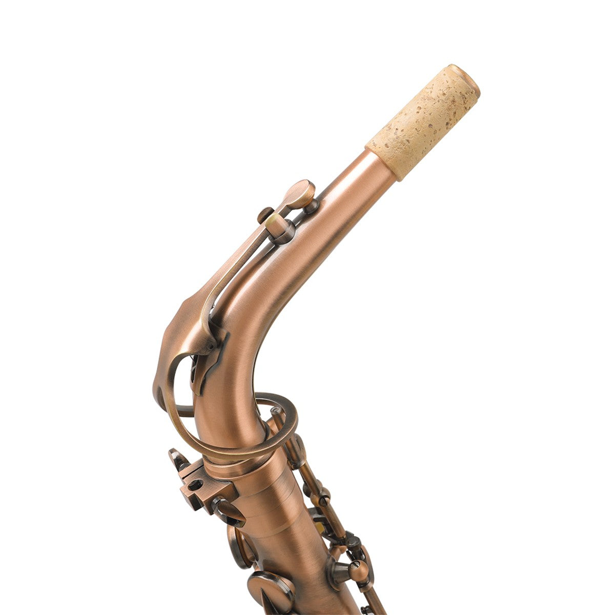 Alto Saxophone Neck Brass E-flat Bend 24.5mm Nozzle with Professional Leather Pad