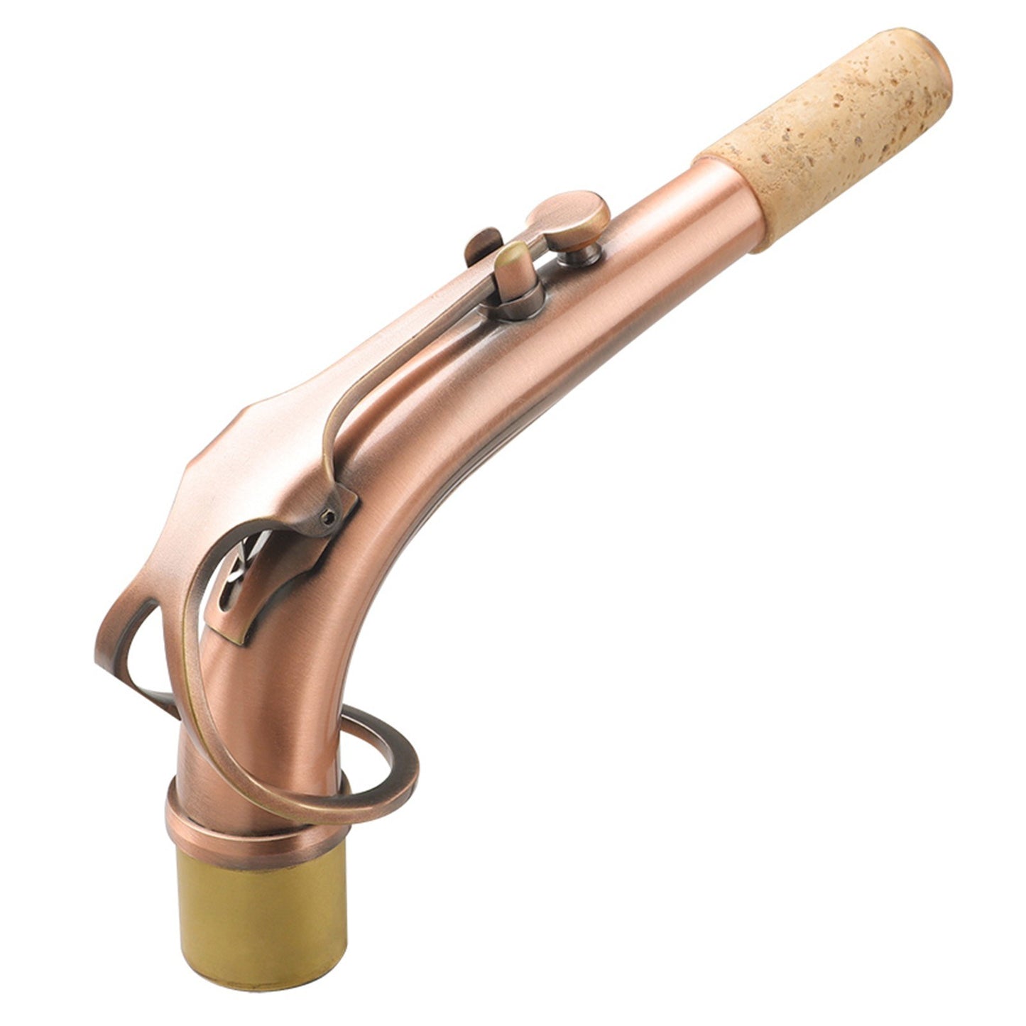 Alto Saxophone Neck Brass E-flat Bend 24.5mm Nozzle with Professional Leather Pad
