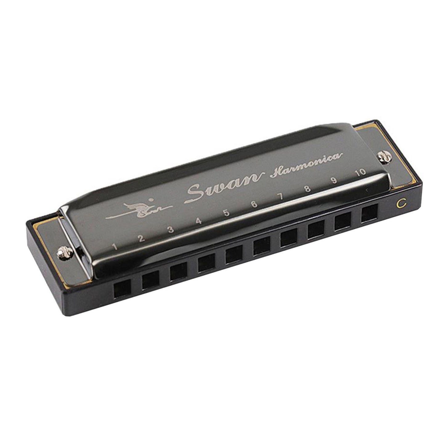 Swan 10-Hole Diatonic Blues Harmonica, Key of C - SW1020-7