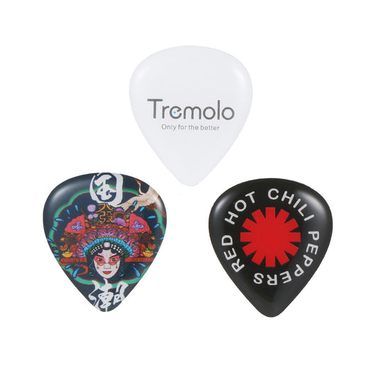 Heavy Guitar Picks Set: 3pc Accessories for Electric Guitar & Bass