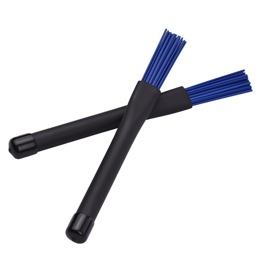 Muslady Retractable Drumsticks & Nylon Brushes Set - 1 Pair for Jazz Drum Kit