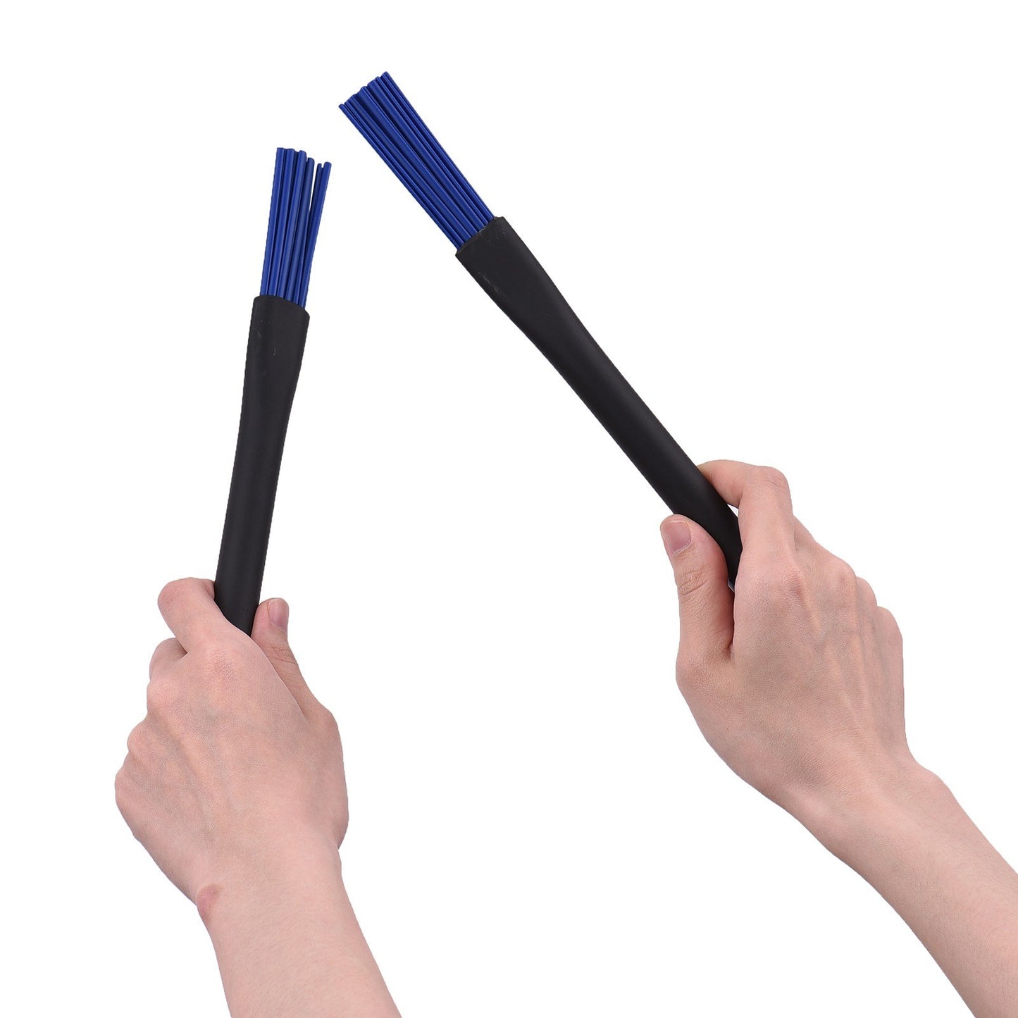 Muslady Retractable Drumsticks & Nylon Brushes Set - 1 Pair for Jazz Drum Kit